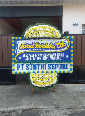 Papan Bunga Duka di Nungga